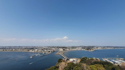 江の島シーキャンドルからの眺望。