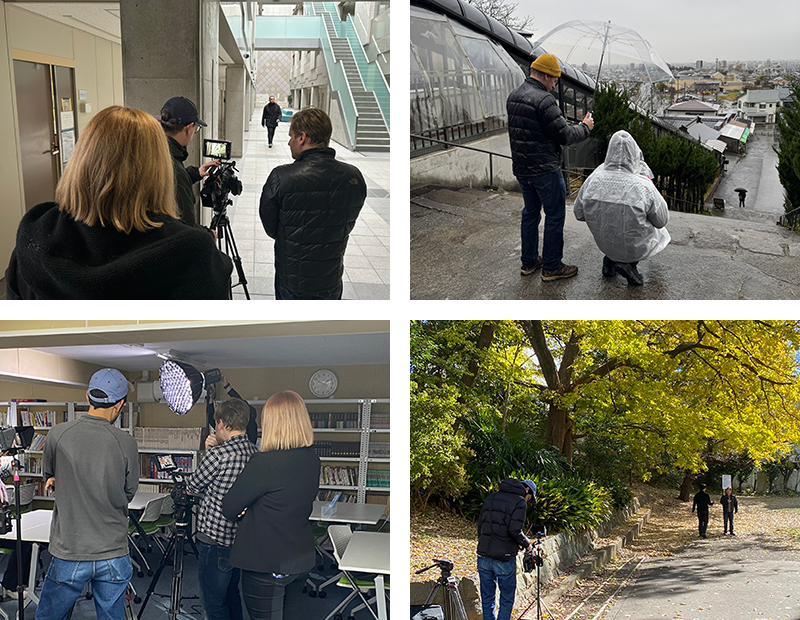 動画を撮影する様子